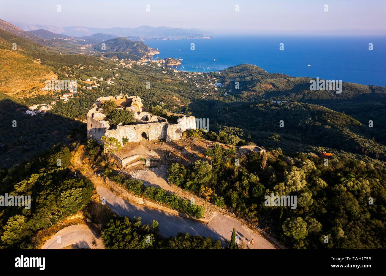 Ali Pasha Castle of Rrapeza, Parga, Epirus, Greece Stock Photo