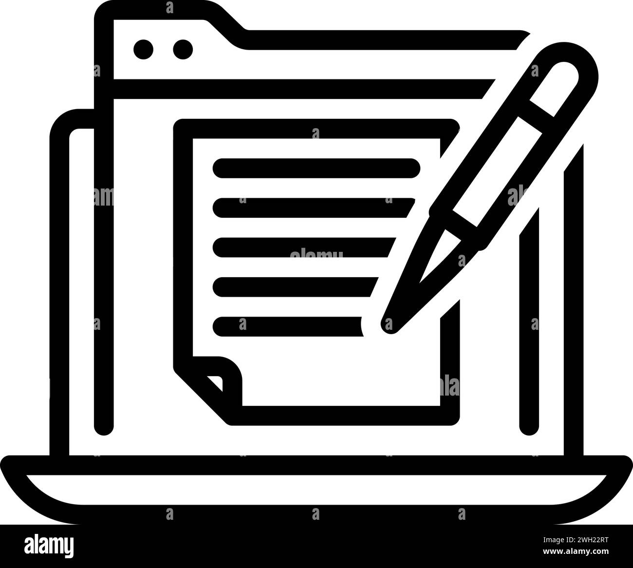 Icon for formatting,file Stock Vector