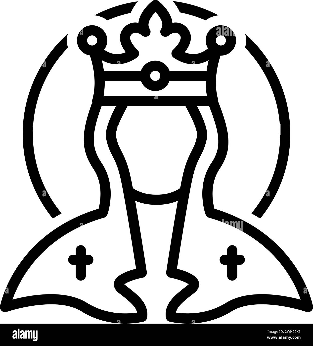 icon-for-helen-orthodox-stock-vector-image-art-alamy