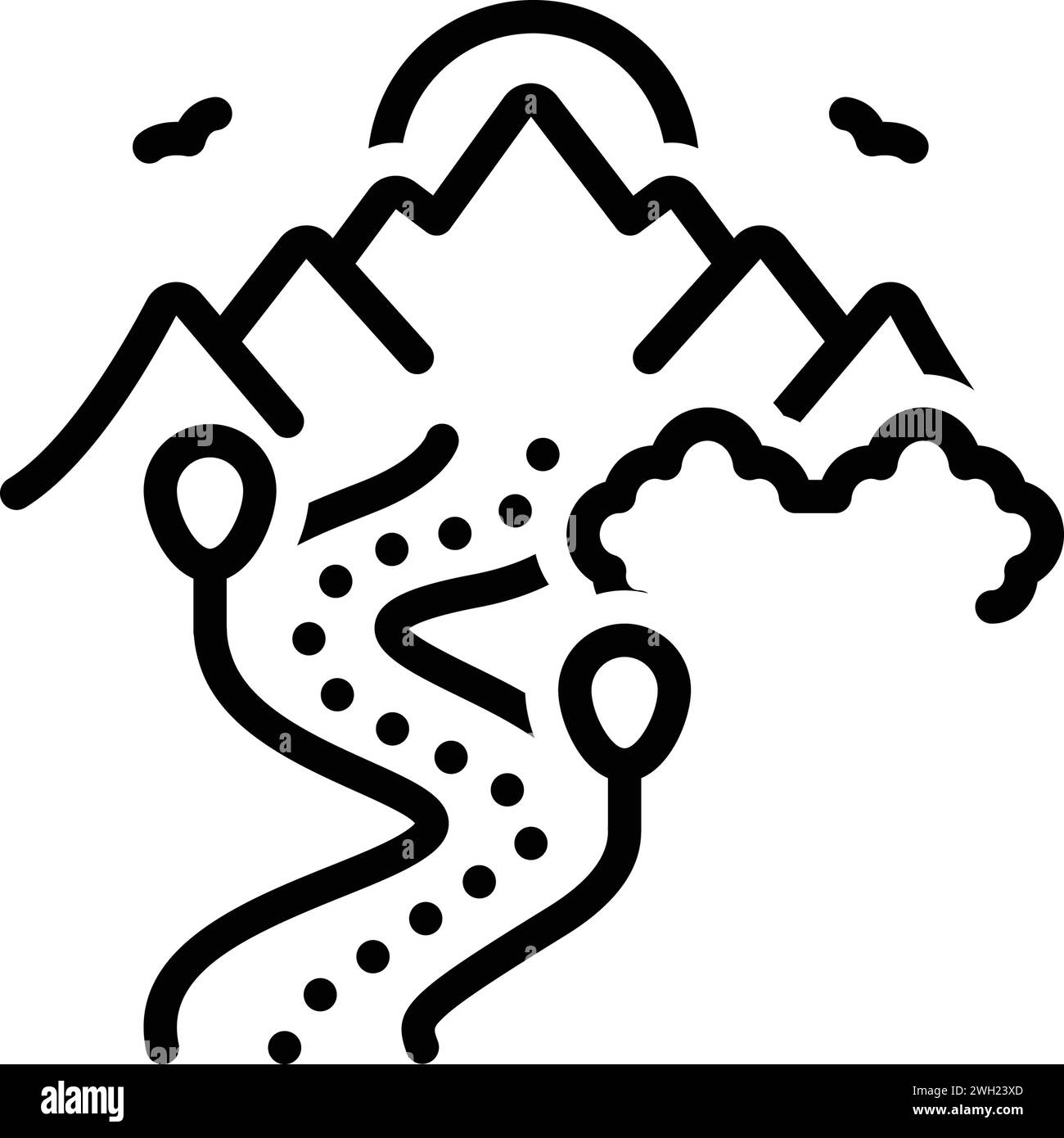 Trails footpath Cut Out Stock Images & Pictures Alamy