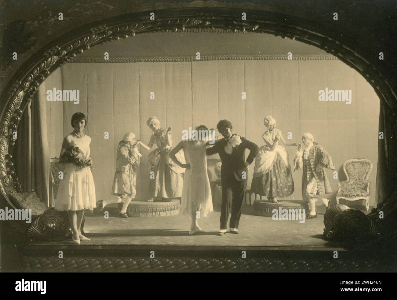Theatrical representation, Italy 1930 Stock Photo