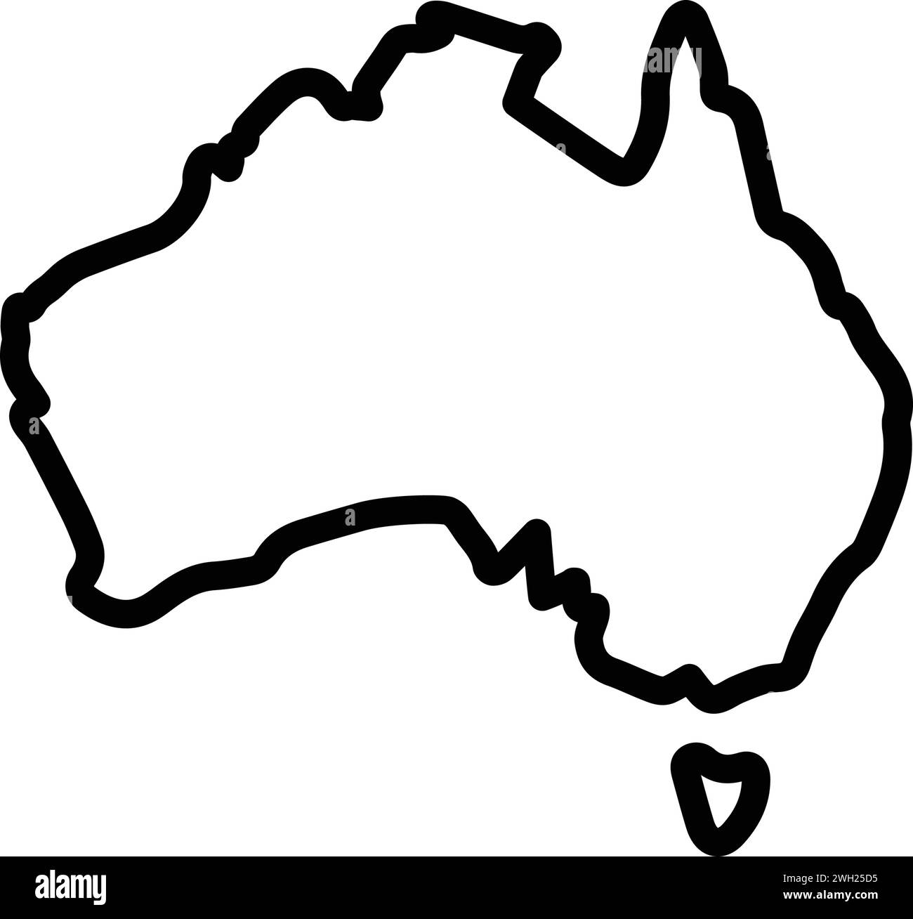 Australia map states Black and White Stock Photos & Images - Alamy
