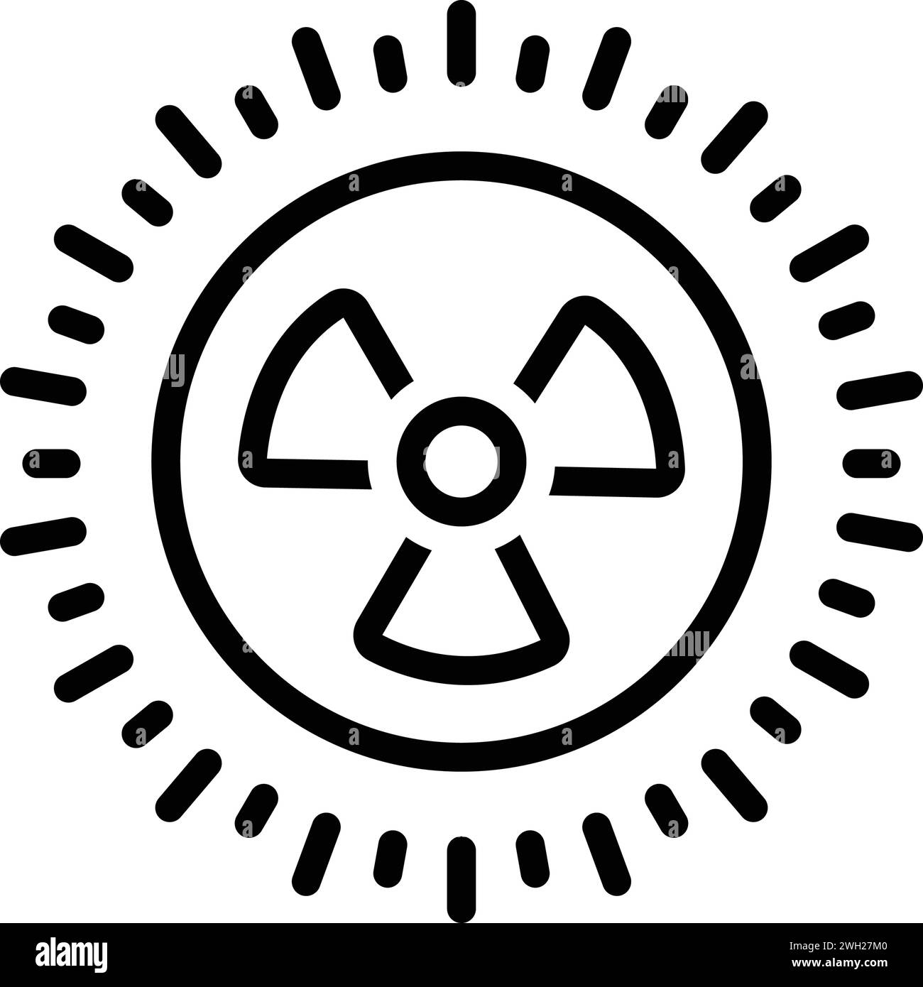 Icon for nuclear,radioactive Stock Vector