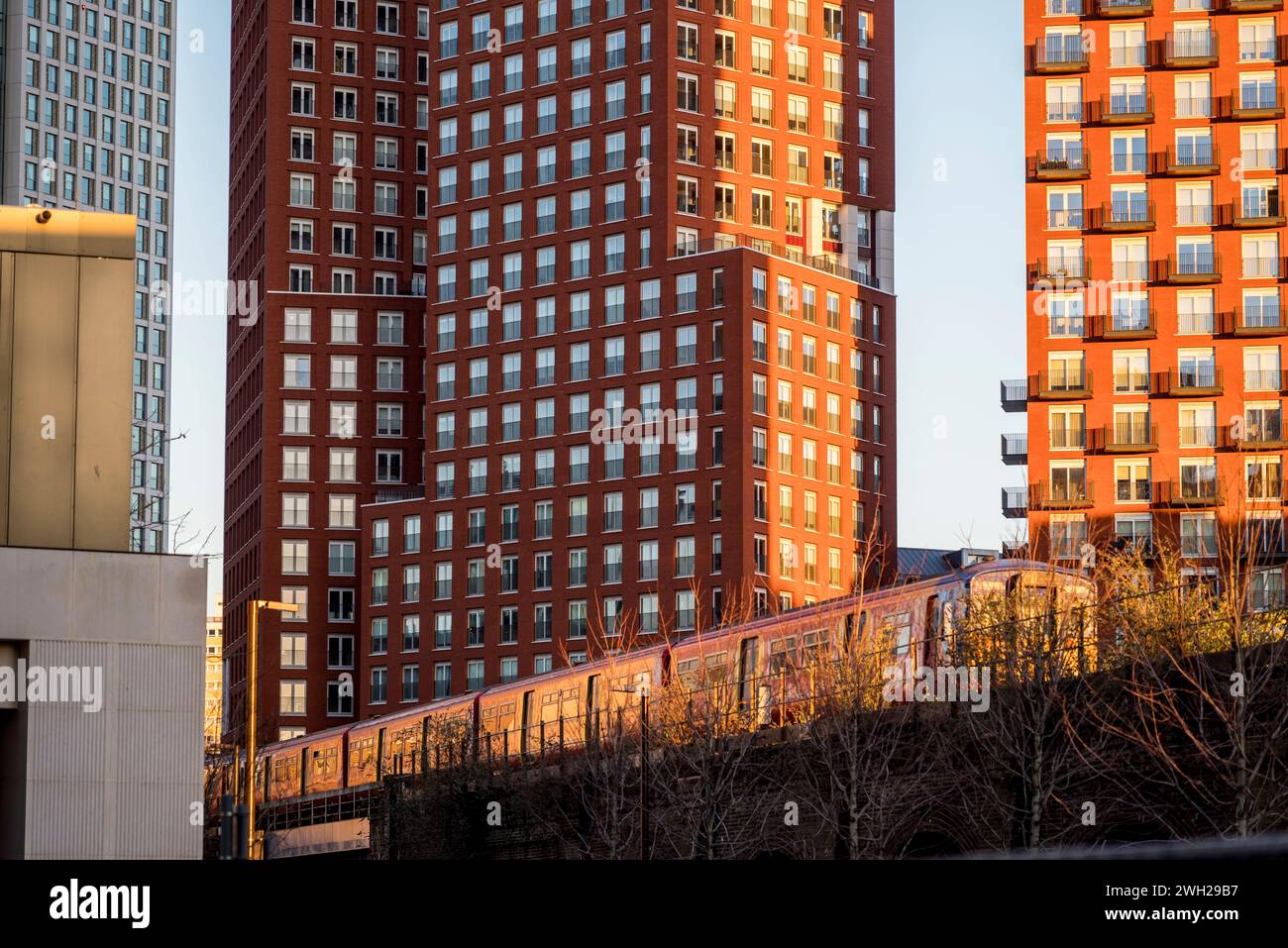 Vauxhall residential property development, London, England, UK Stock