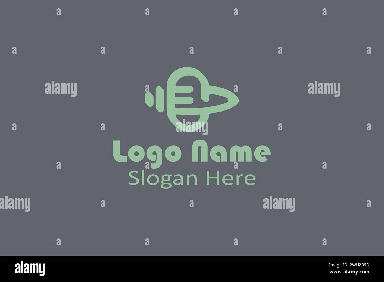 PODCAST LOGO Stock Vector