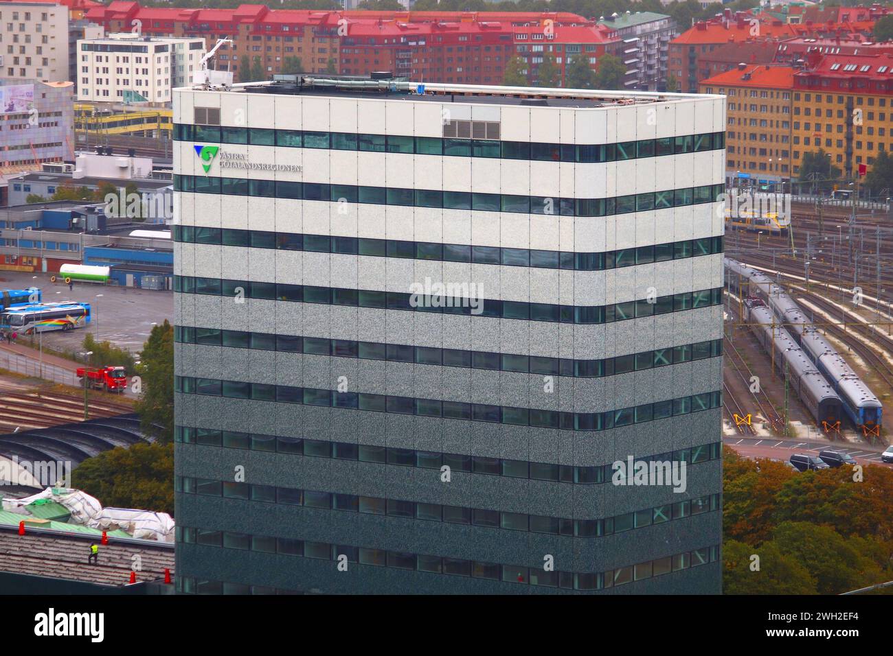GOTHENBURG, SWEDEN - AUGUST 27, 2018: Regionens Hus office building housing administration of Vastra Gotaland County (Vastra Gotalandsregionen) Stock Photo
