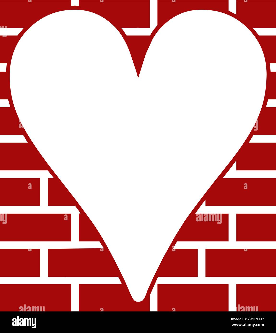 empty-heart-frame-on-brick-wall-vector-illustration-stock-vector-image