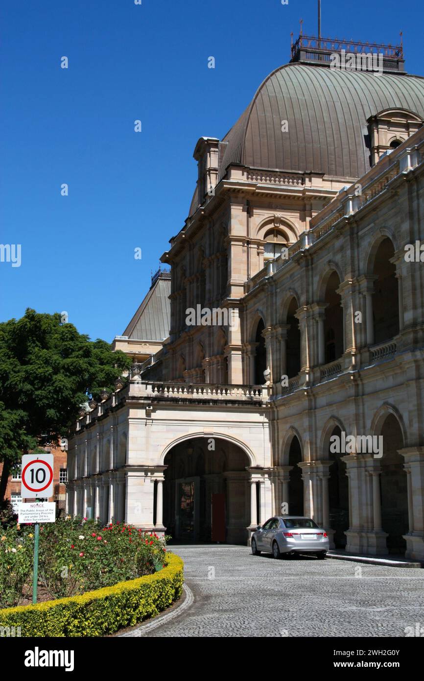 Parliament of Queensland in Brisbane, Australia. Government building ...