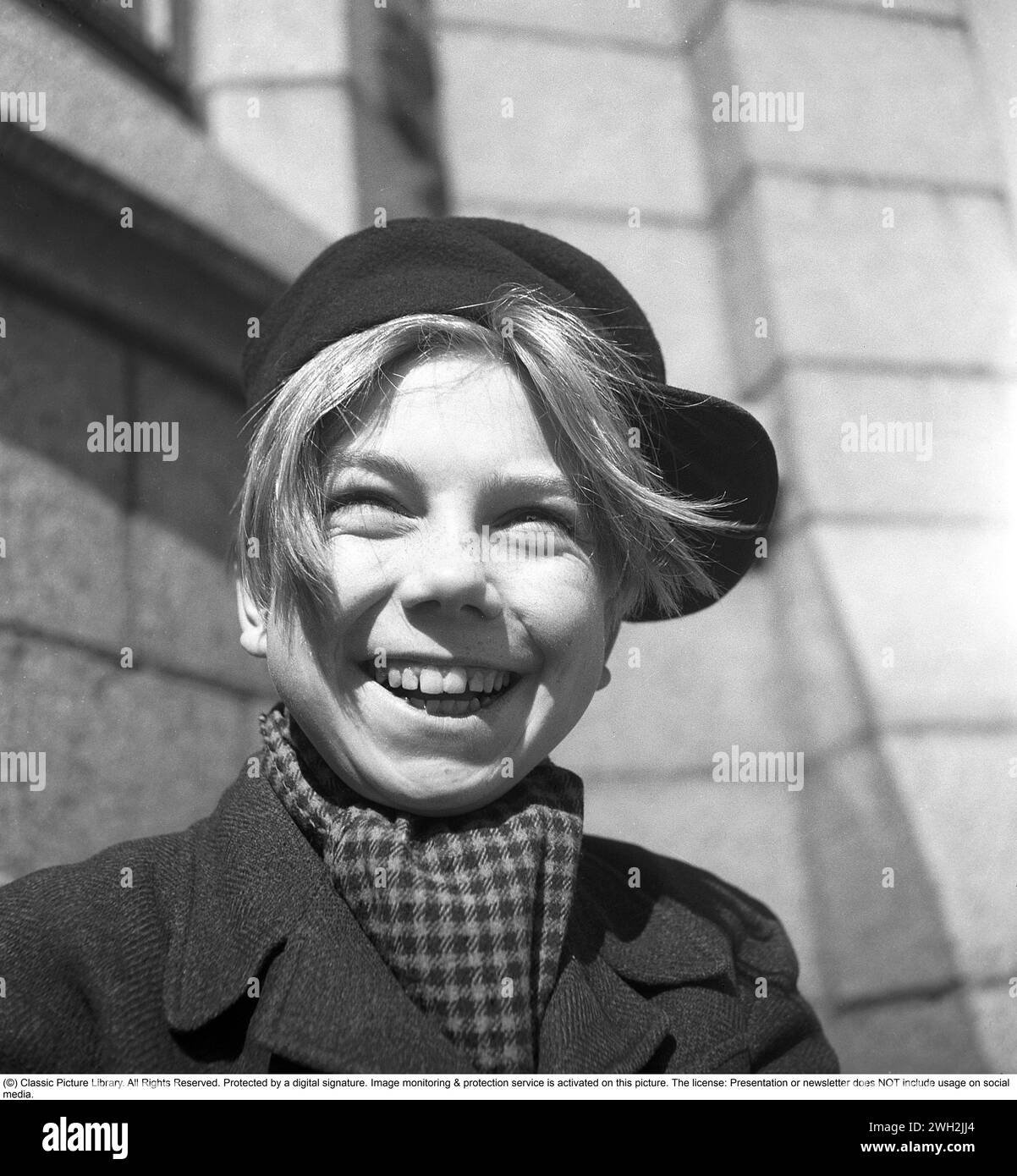 Kaj Hjelm, 1928-1983, Swedish child actor. At this time in 1942, he had ...
