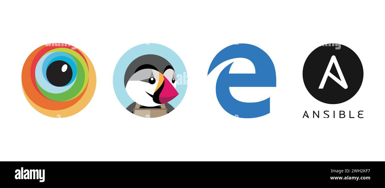 Google Earth, Xero, Internet Explorer 9, Dribbble Icon. Vector illustration, editorial logo. Stock Vector