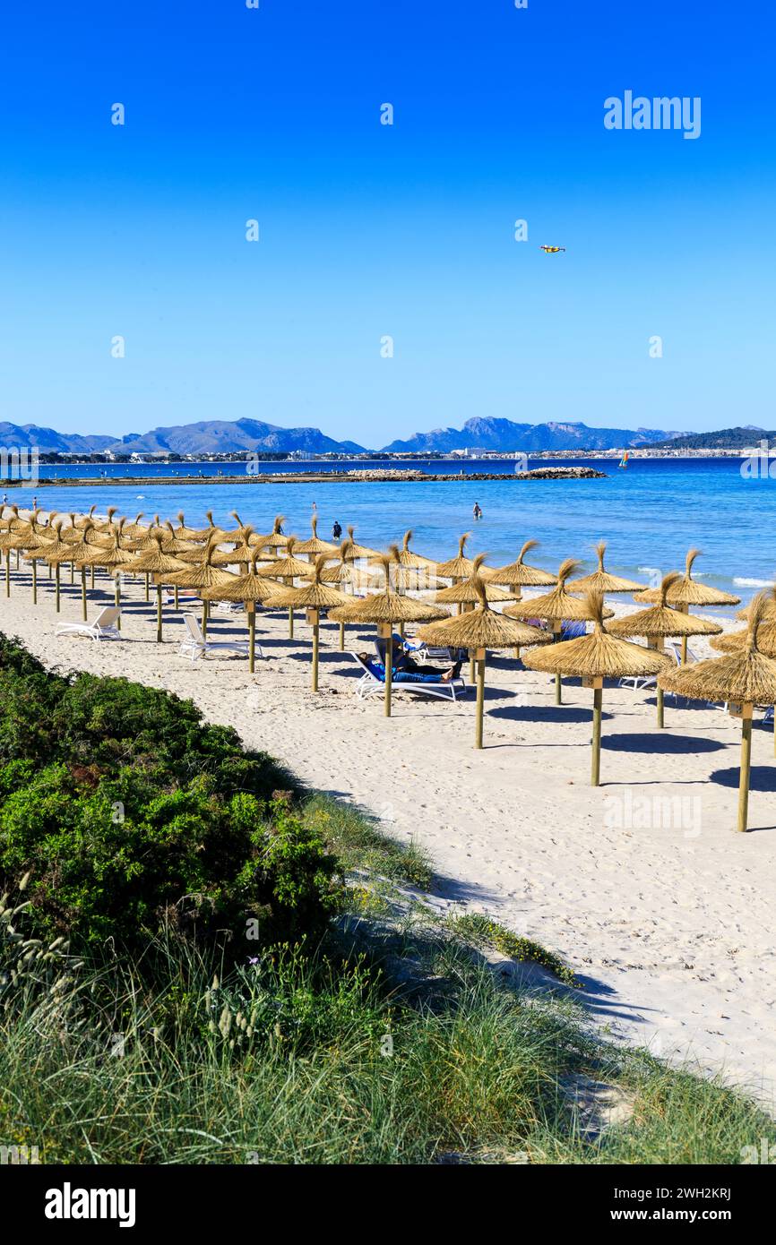 Muro Beach, Mallorca, Spain Stock Photo