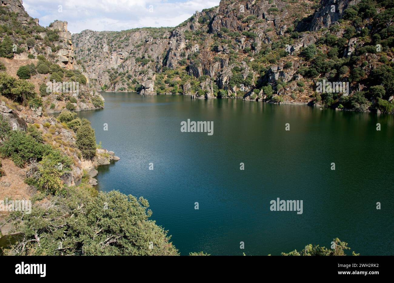 Duero River near Picote (Portugal). Arribes del Duero Natural Park. Stock Photo