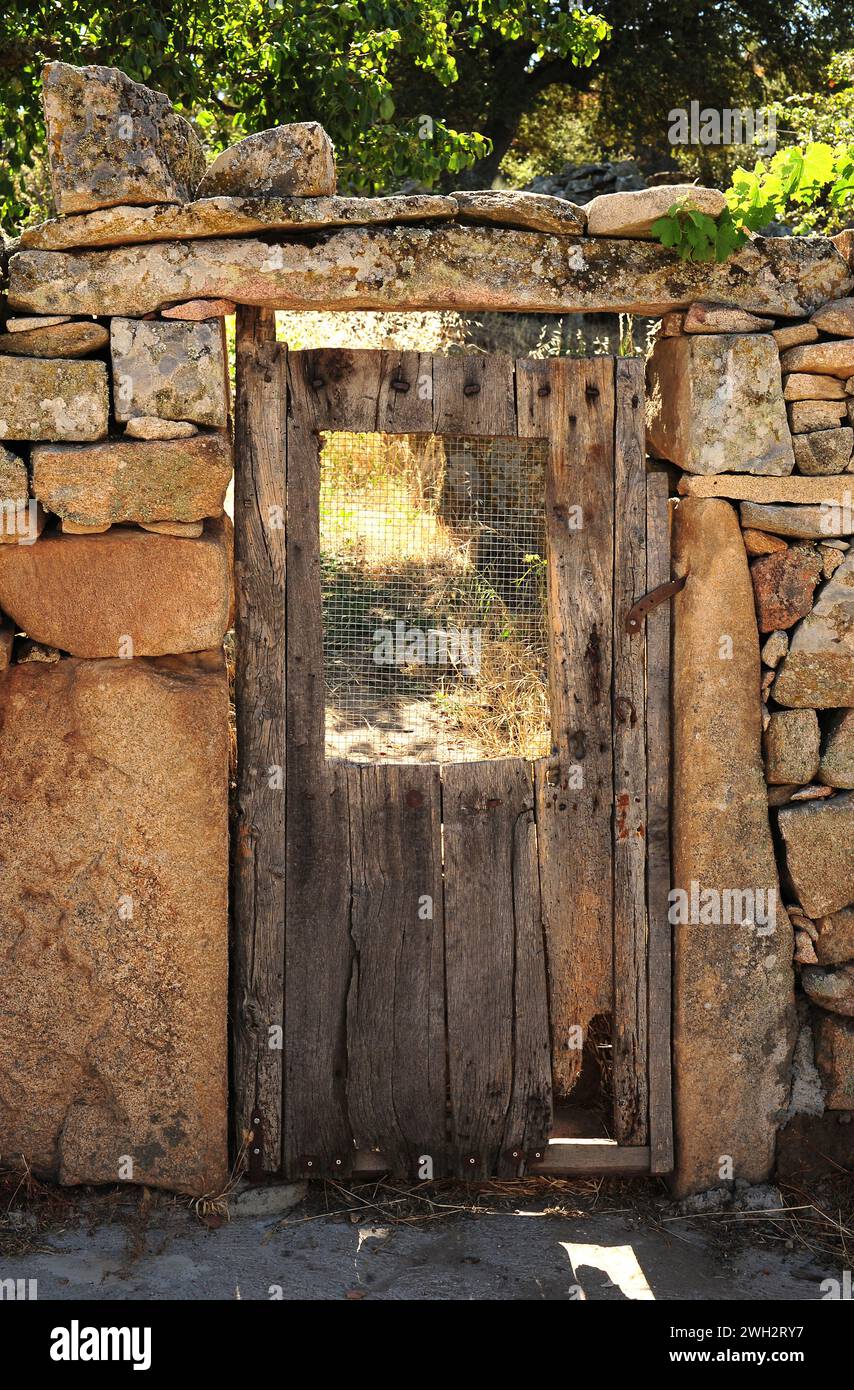 Fornillos de Fermoselle, Villar del Buey municipality. Door. Zamora province, Castilla y Leon, Spain. Stock Photo