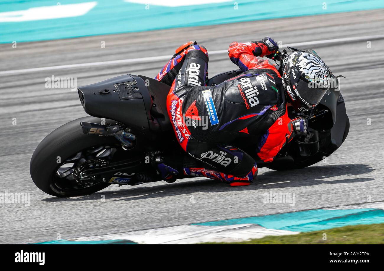 Kuala Lumpur, Malaysia. 07th Feb, 2024. Spanish rider Aleix Espargaro