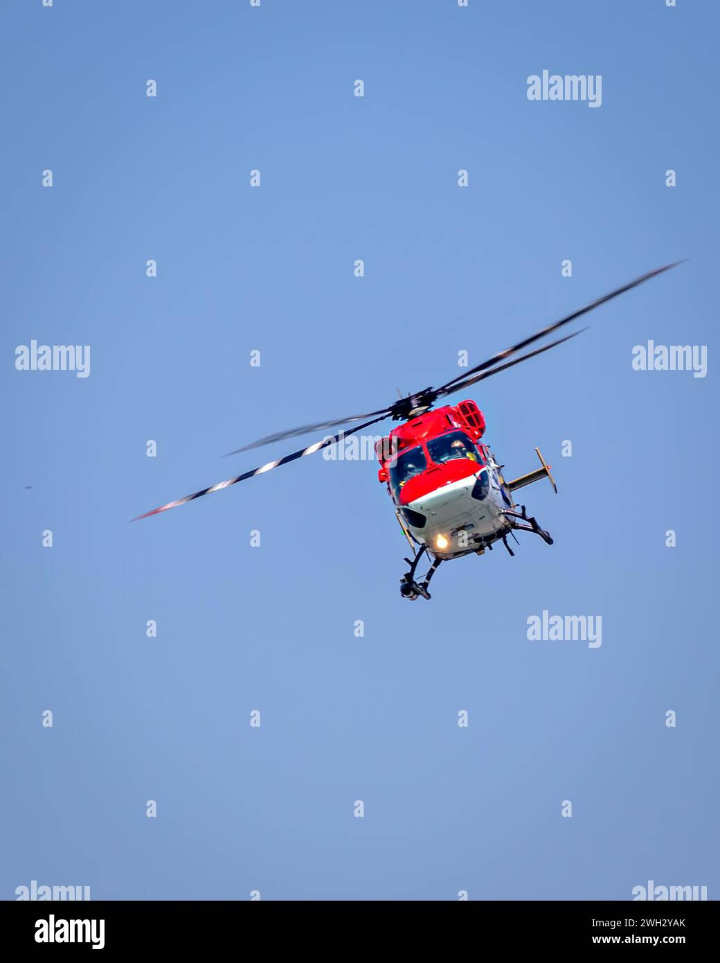 Indian Air Force's Sarang Helicopter DIsplay Team member performing