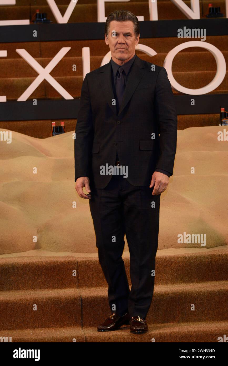 Mexico City, Mexico. 06th Feb, 2024. Actor Josh Brolin is attending the red carpet of the Fan Event for the film 'Dune: Part Two' at Auditorio Nacional in Mexico City, Mexico, on February 6, 2024. (Photo by Carlos Tischler/Eyepix Group) Credit: NurPhoto SRL/Alamy Live News Stock Photo
