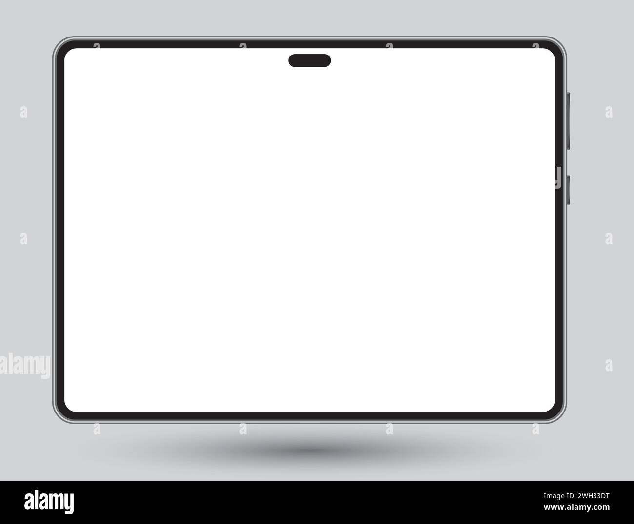 Tablet, vector, mobile telephone background. Blank screen illustration. Design mockups Stock Vector