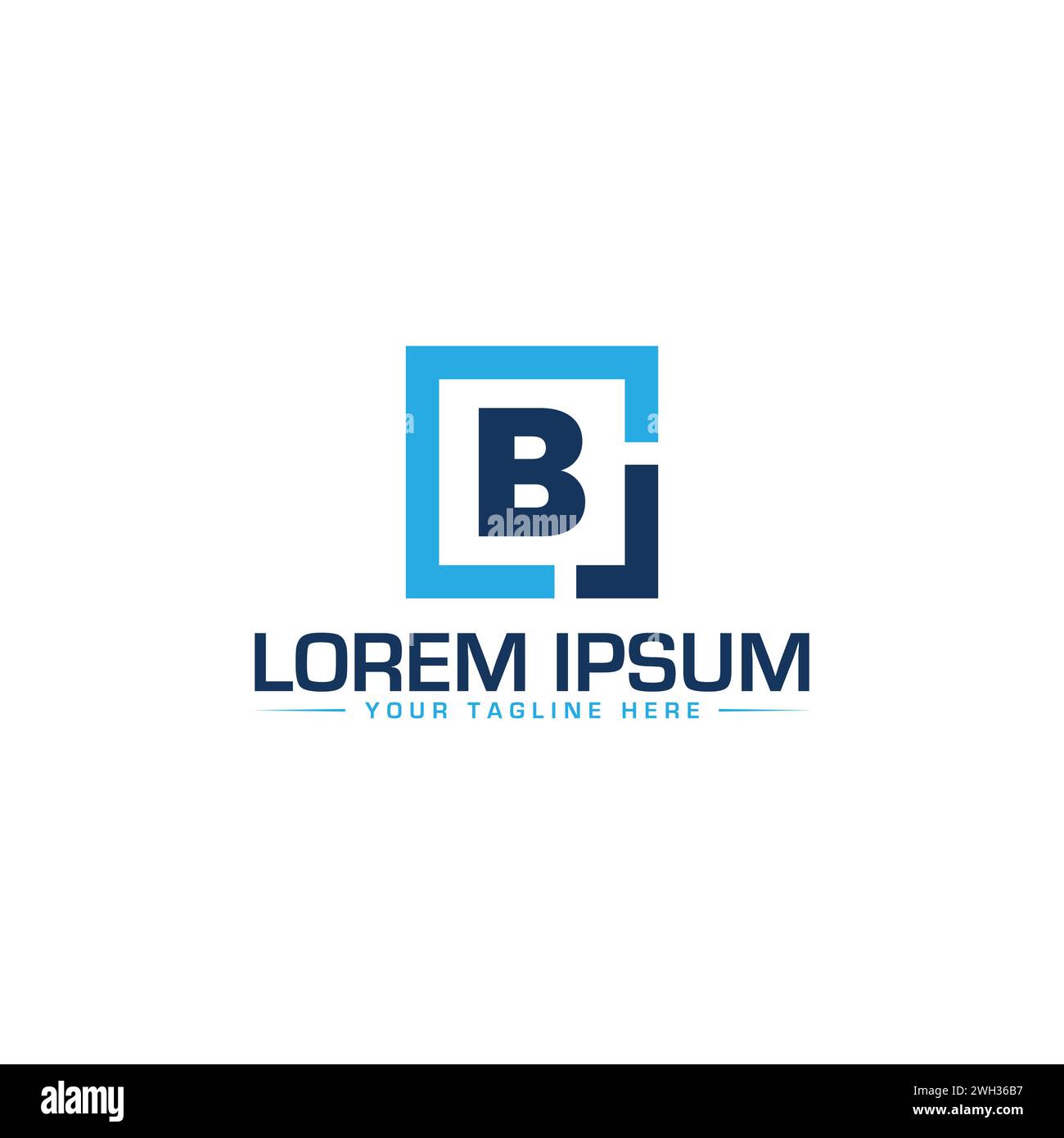 BL Letter Logo Design . Creative and Modern BL Logo Design. Stock Vector