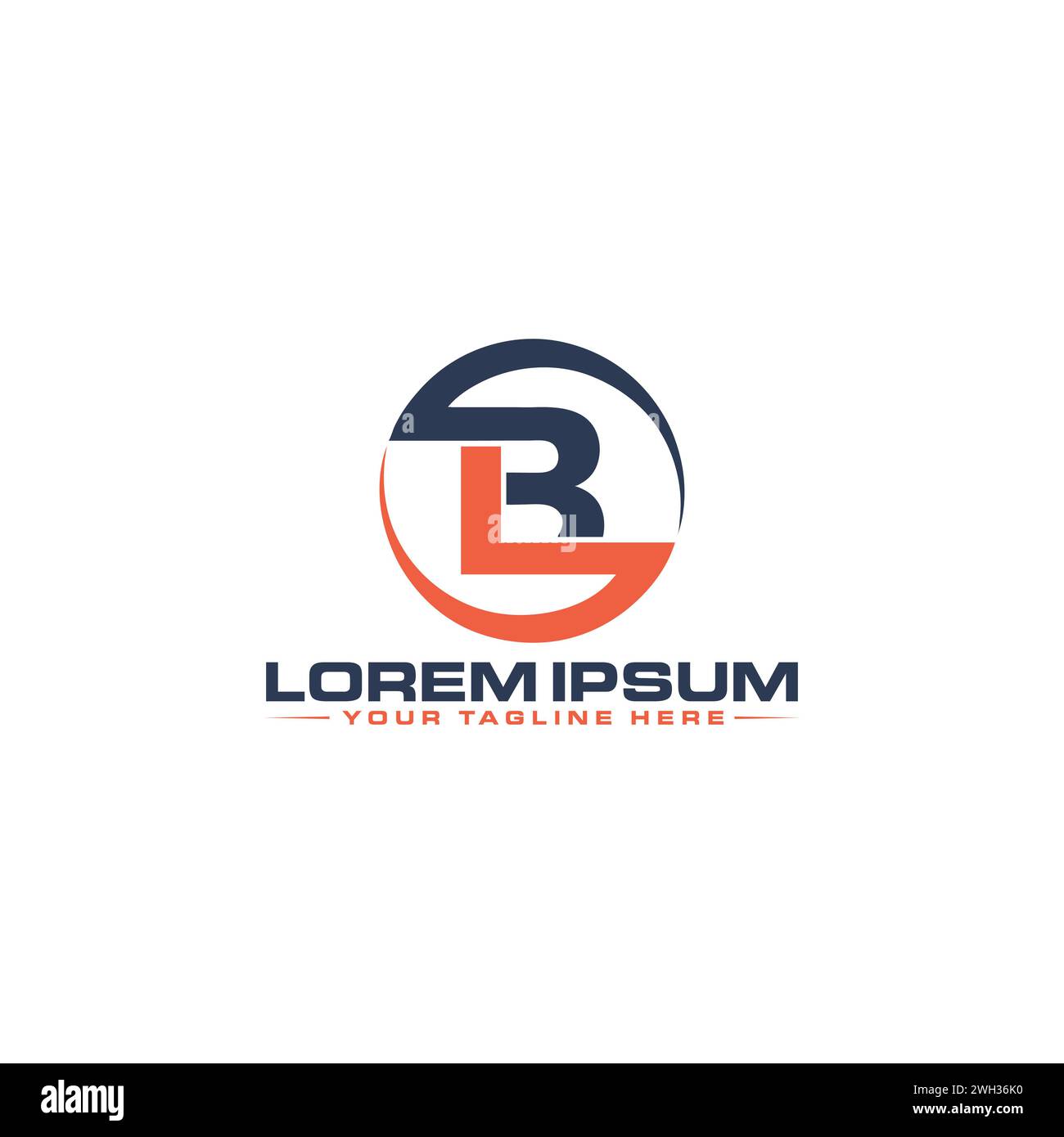BL Letter Logo Design . Creative and Modern BL Logo Design. Stock Vector