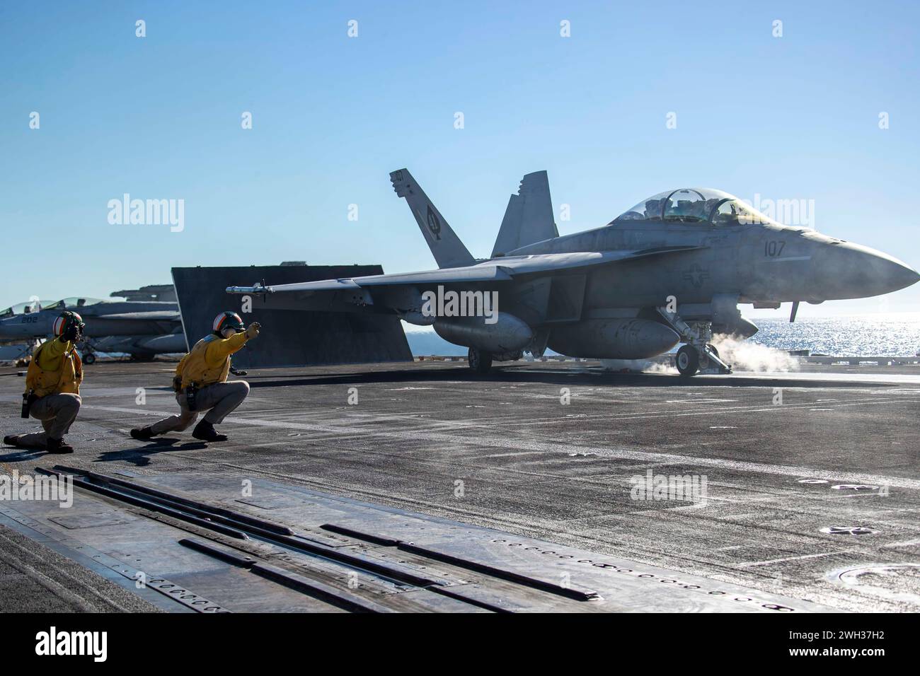 USS Abraham Lincoln conducts flight operations in the Pacific Ocean on ...