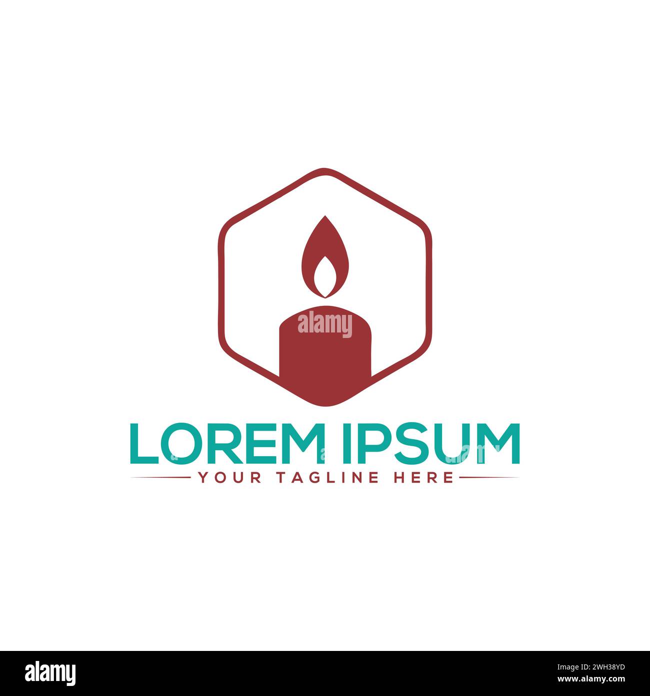 Candle Light Logo Design. Unique and Modern Candle Light Logo Design