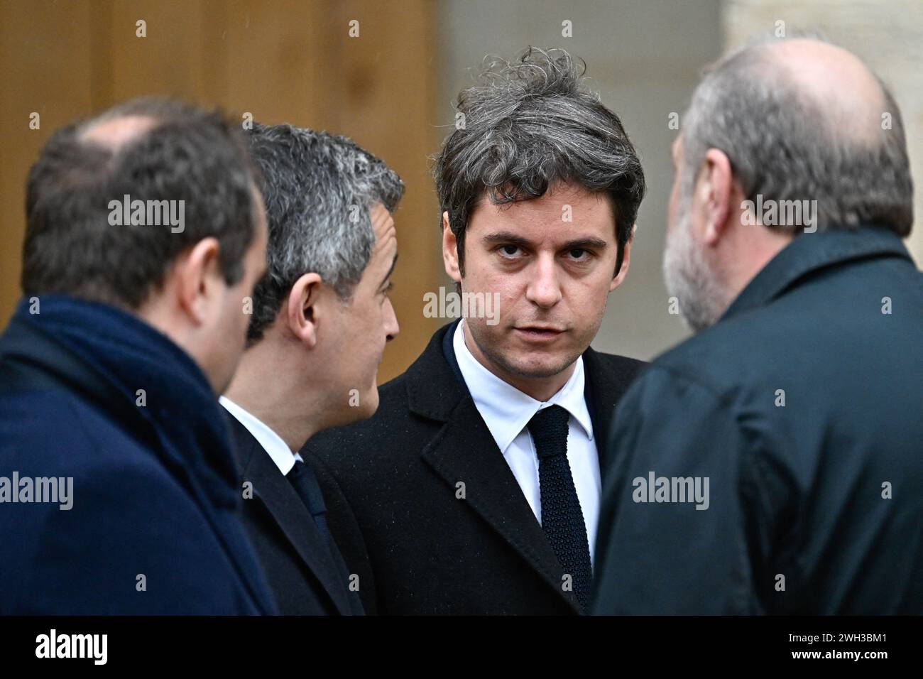 Paris, France. 07th Feb, 2024. French Armies Minister Sebastien Lecornu