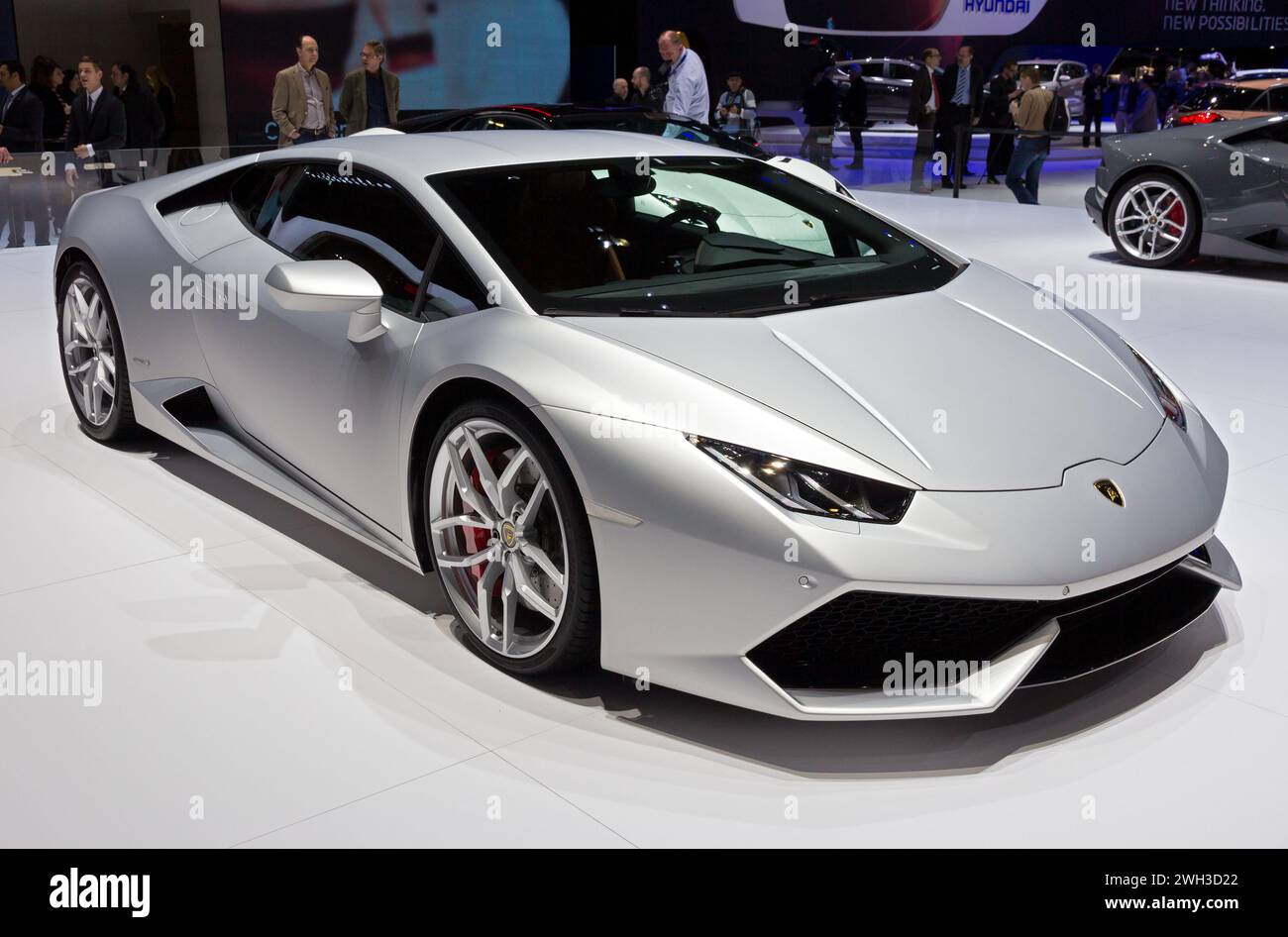 Lamborghini Huracan LP610-4 sports car at the Geneva International ...