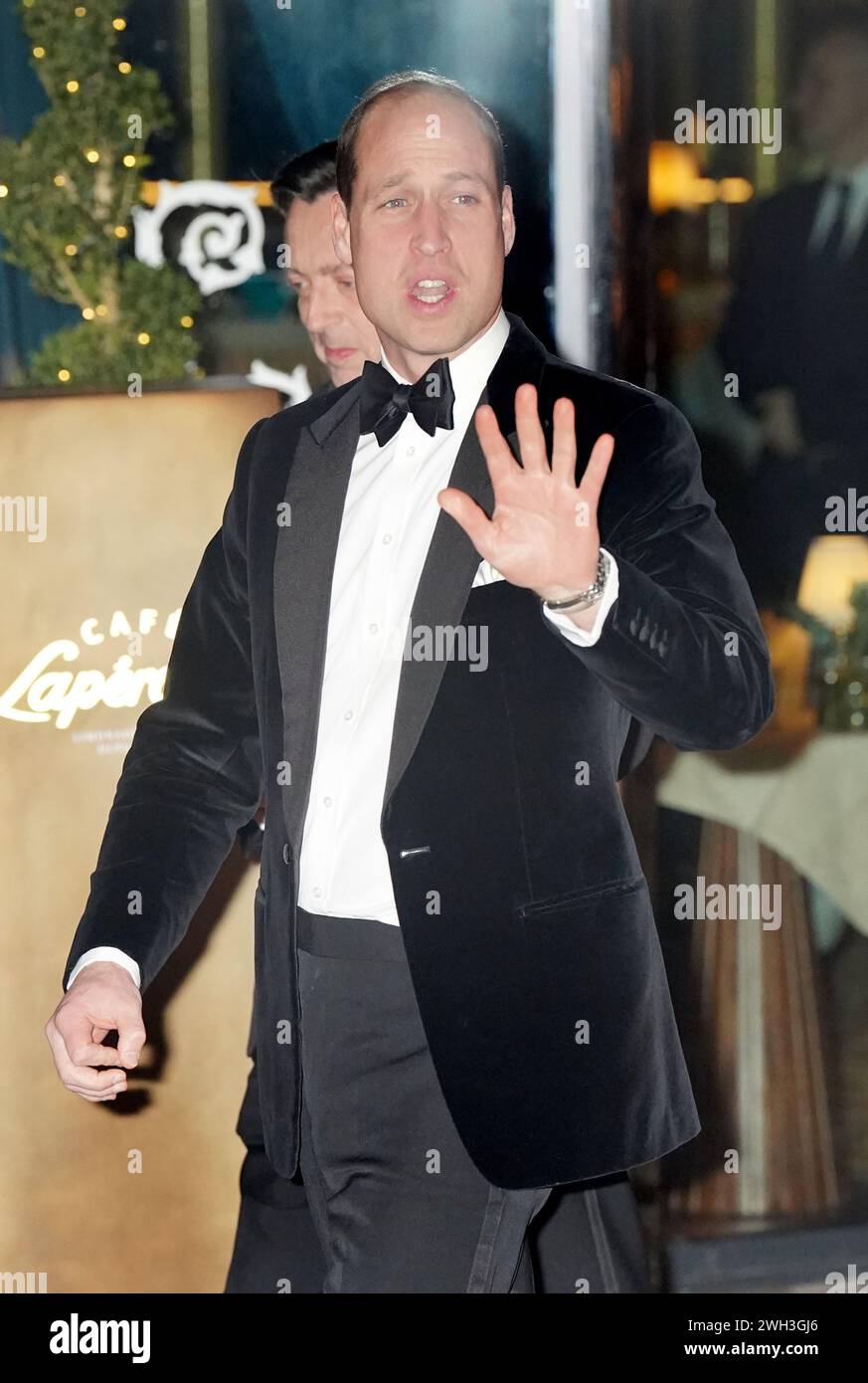 The Prince of Wales, Patron of London's Air Ambulance Charity, attends the London's Air Ambulance charity gala dinner at Raffles London at The OWO, in Horseguards Avenue, London. Picture date: Wednesday February 7, 2024. Stock Photo