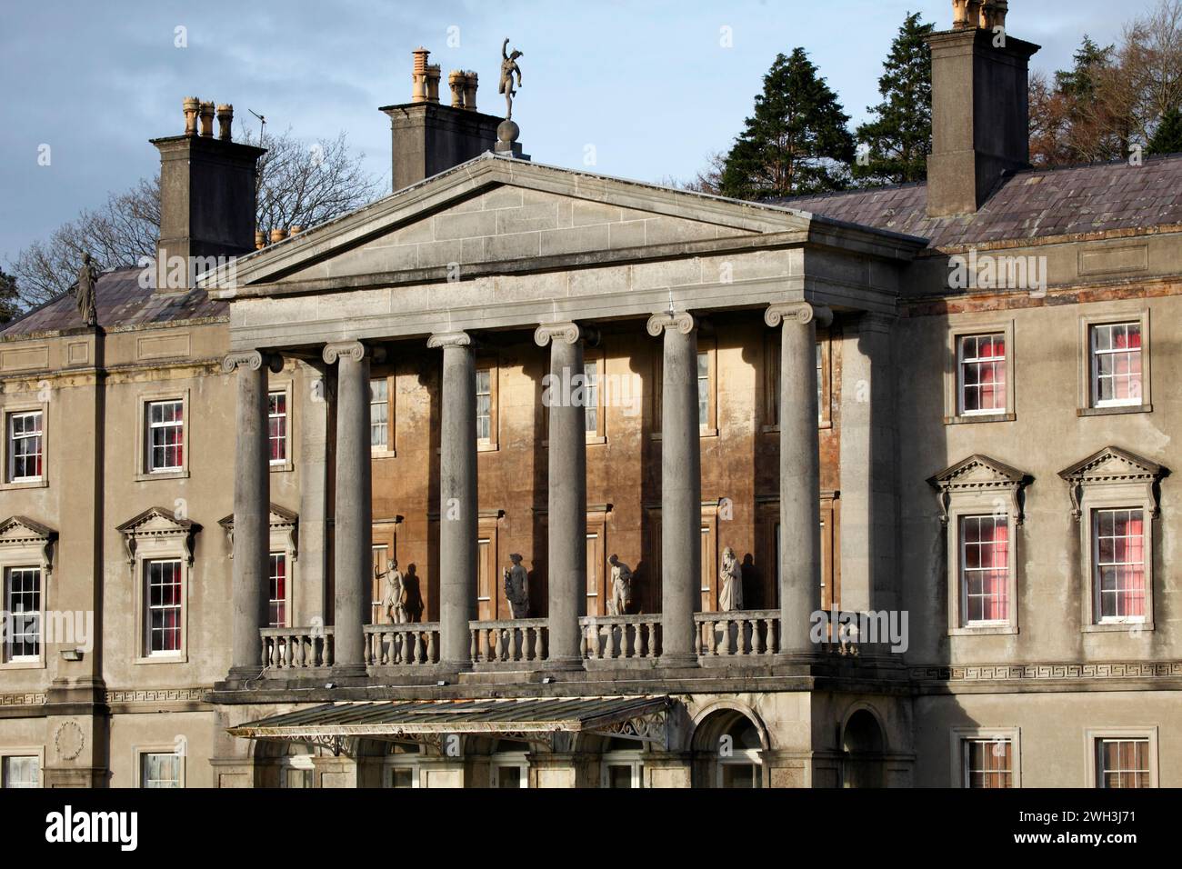 A grade I listed building formerly belonging to Lord Newborough once held the ball of the investiture of The Prince of Wales, now King Charles III. Th Stock Photo