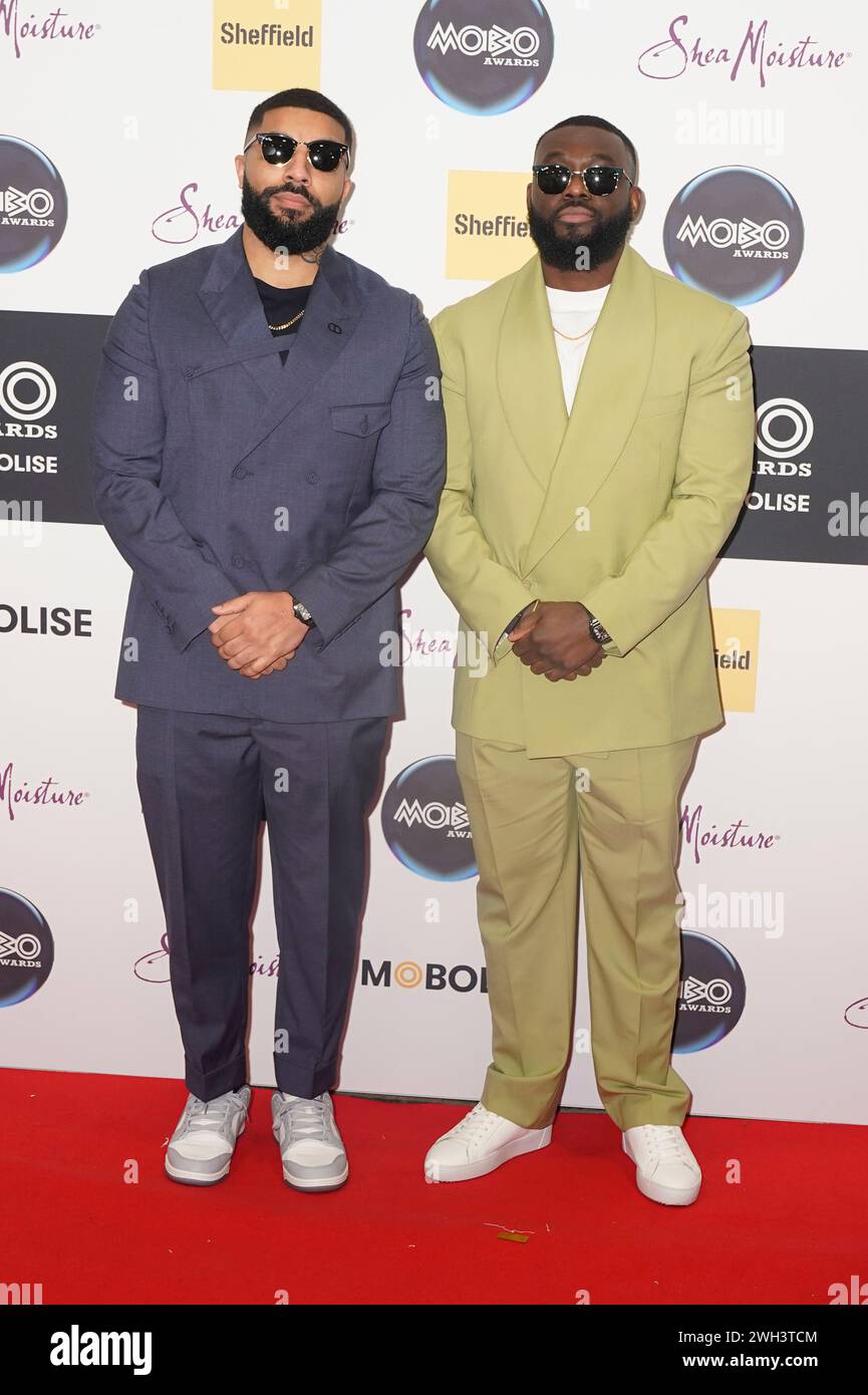 Sh*ts and Gigs attend the Mobo Awards, at the Utilita Arena Sheffield