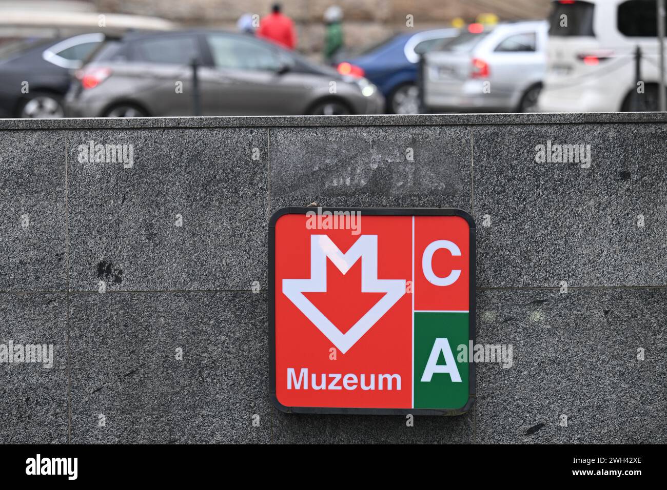 Prague, Czech Republic. 06th Feb, 2024. Muzeum metro station in Prague, Czech Republic, February 6, 2024. Credit: Michal Kamaryt/CTK Photo/Alamy Live News Stock Photo