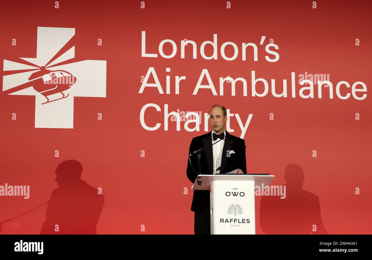 The Prince of Wales, Patron of London’s Air Ambulance Charity, delivers