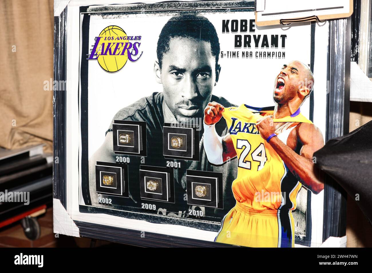 Henderson, Nevada, USA. 07th Feb, 2024. A piece of Kobe Bryant