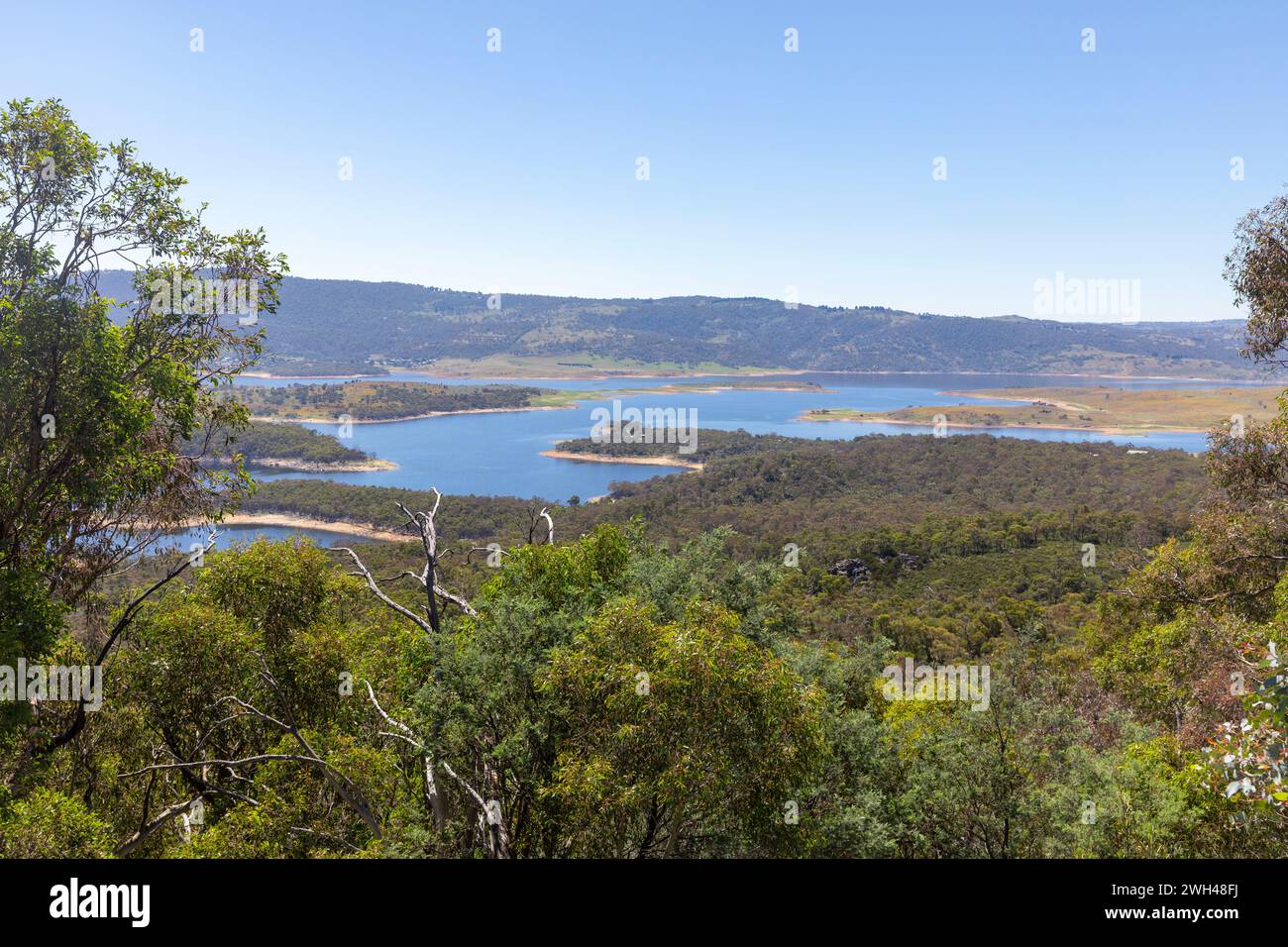 Lake Jindabyne in the alpine region of New South Wales,Australia,2024 Stock Photo