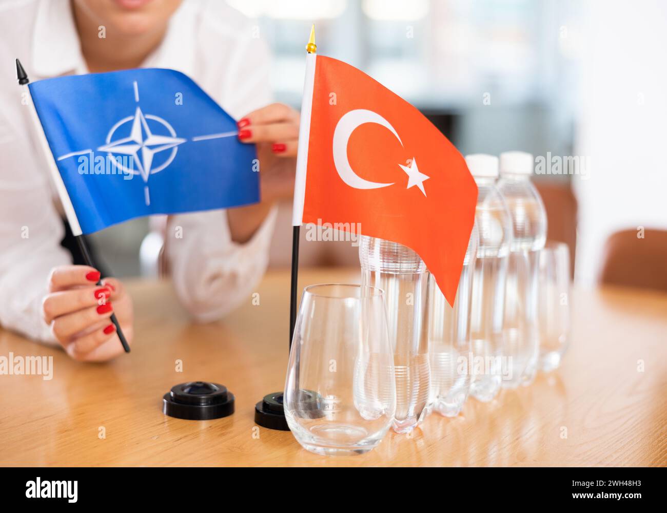 Turkish Negotiation Nato turkish military delegation hi-res stock photography and images ...