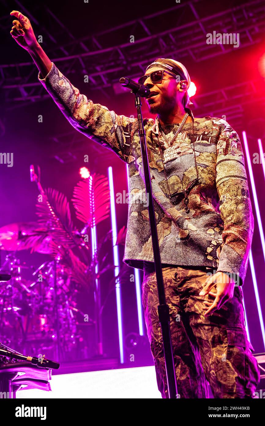 Milan Italy. 04th Feb 2024. The JamaicanAmerican musician Micah Davis