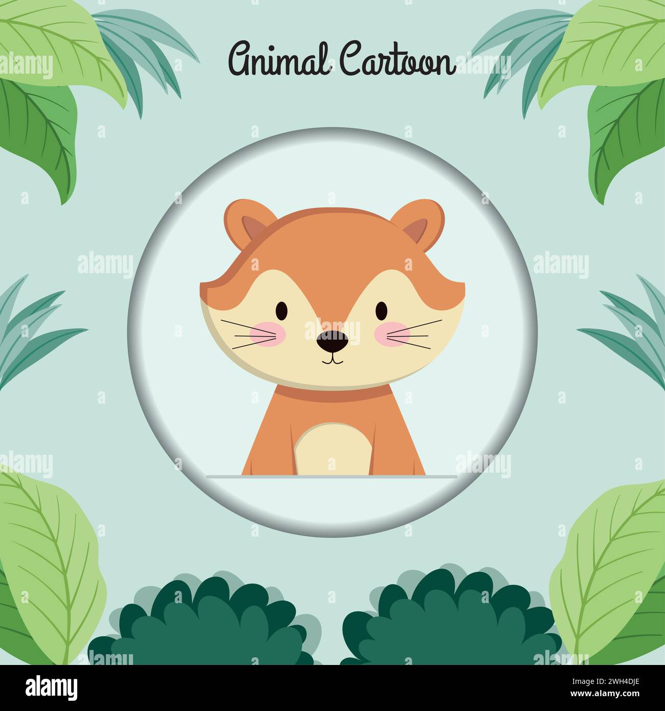 Isolated cute fox character avatar Vector Stock Vector Image & Art - Alamy