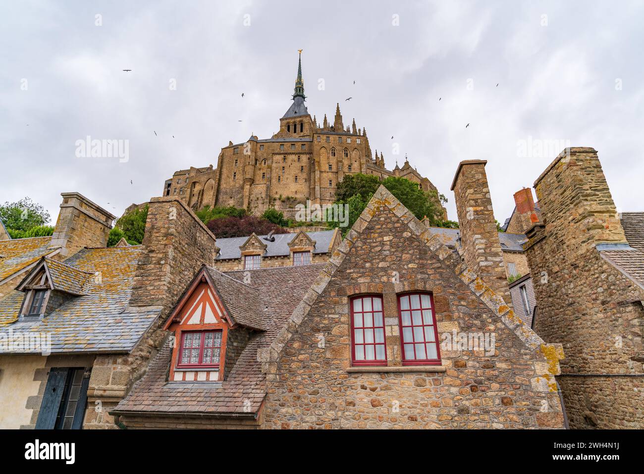 Mont Saint Michel, an UNESCO island in Normandy, France Stock Photo