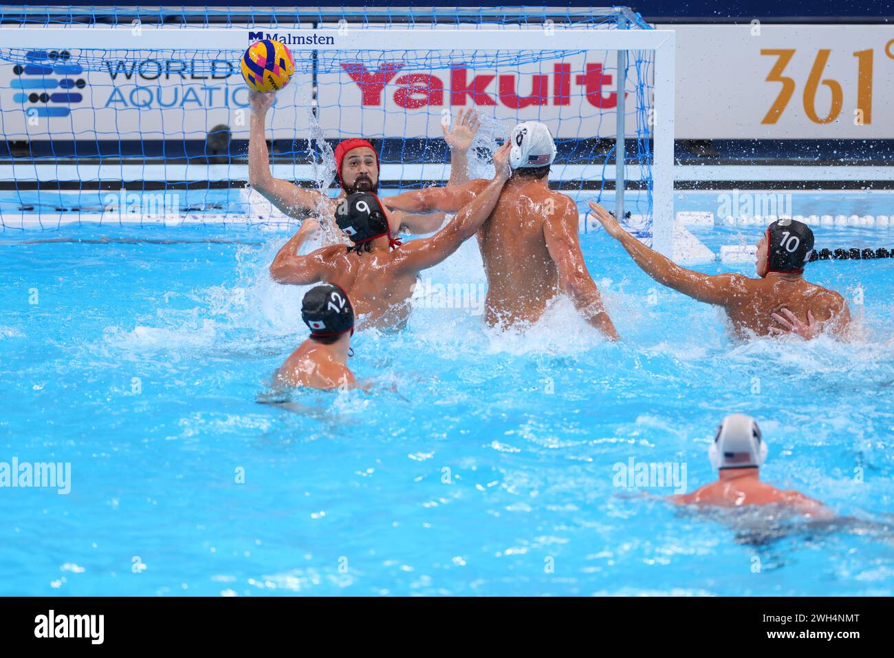 Doha, Qatar. 7th Feb, 2025. Katsuyuki Tanamura (JPN) Water Polo World Aquatics Championships