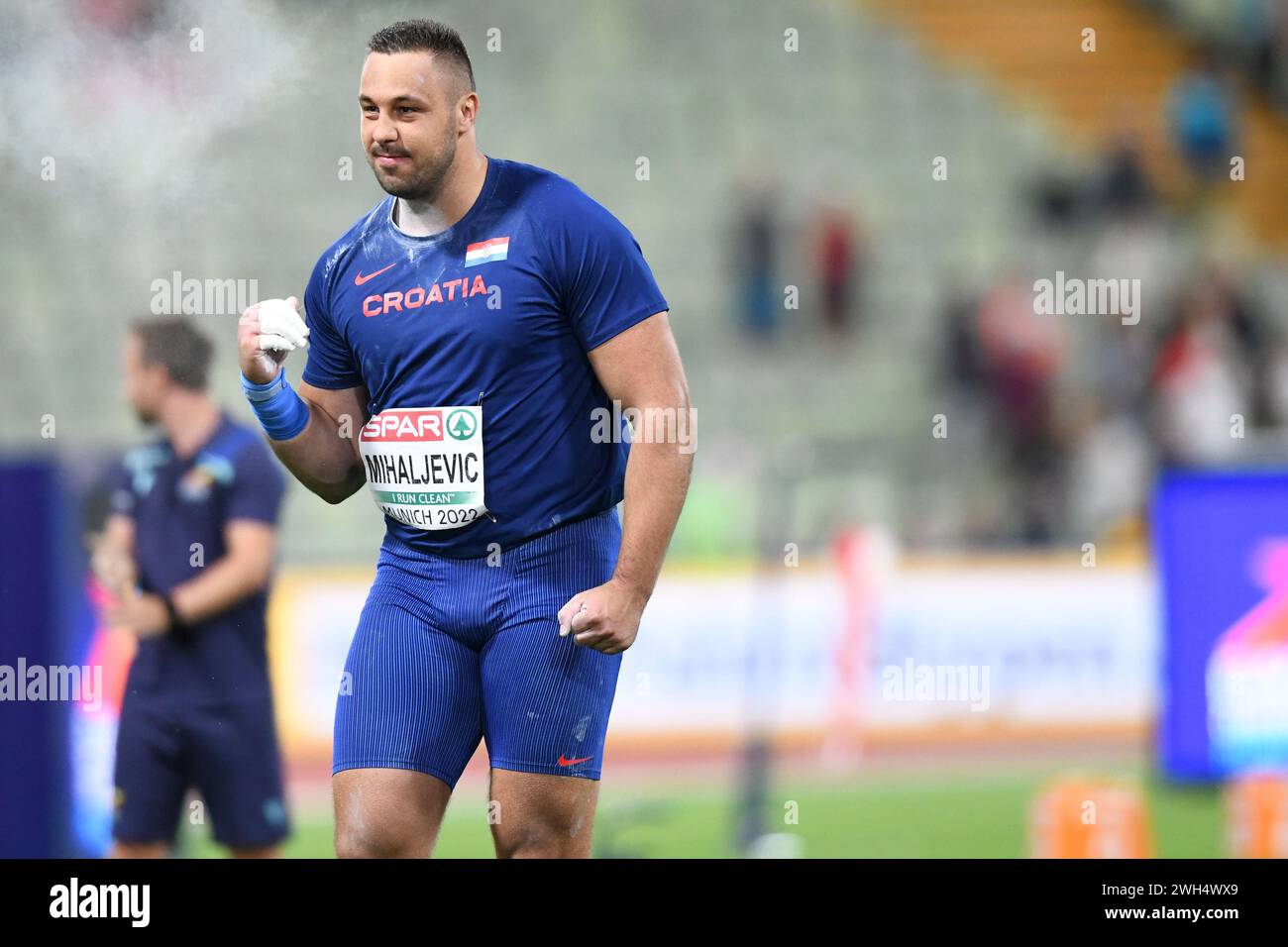 Filip Mihaljevic, Shot Put Gold Medal. European Championships Munich 2022 Stock Photo