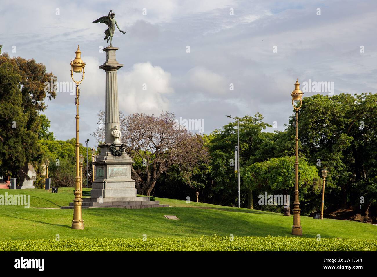 Statue of Torcuato de Alvear, Plaza Alvear,  Buenos Aires, Argentina, Monday, November 13, 2023. Photo: David Rowland / One-Image.com Stock Photo