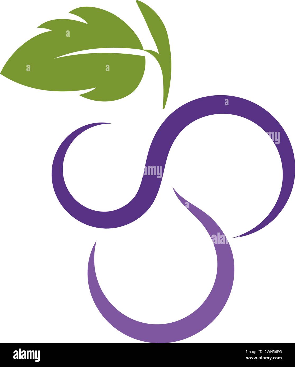 Grapes logo template vector icon illustration design Stock Vector