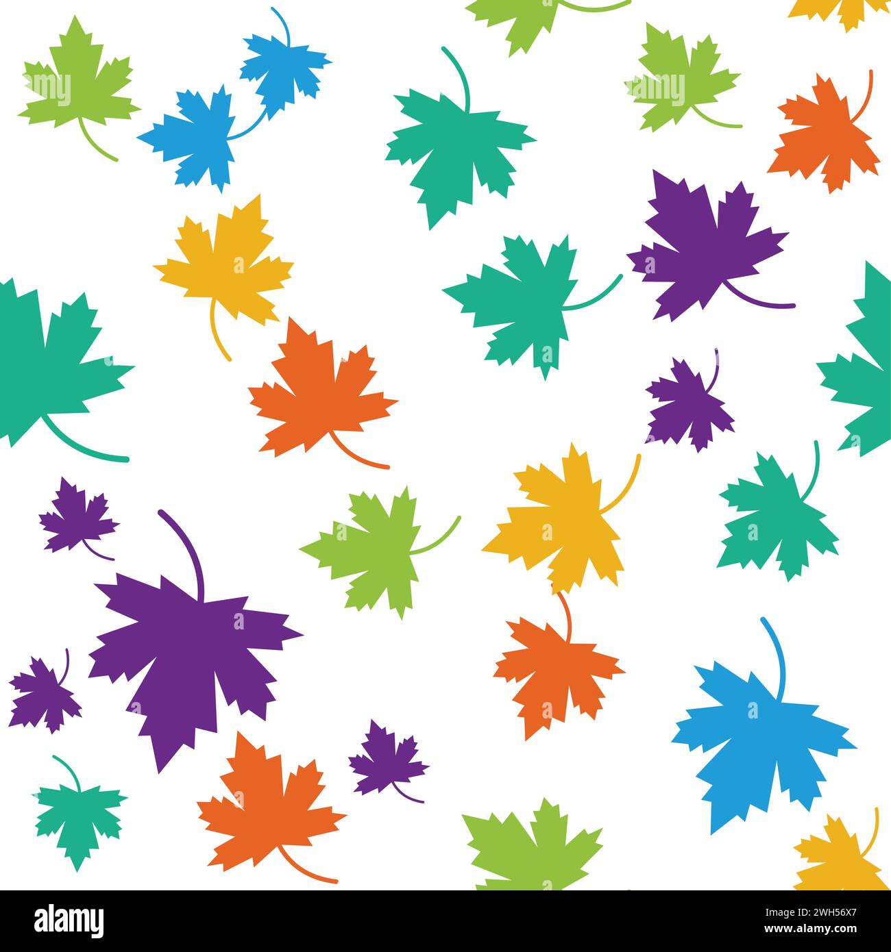 Maple leaf seamless vector illustration Stock Vector Image & Art - Alamy