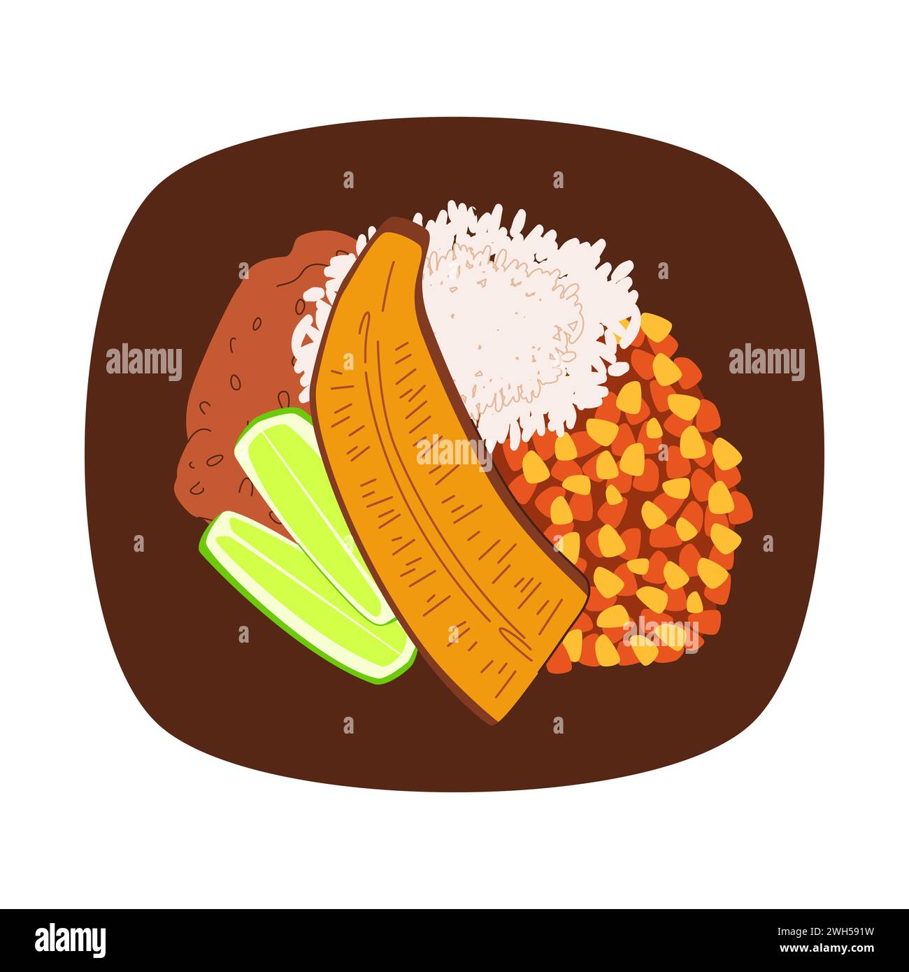 Plantain culture Stock Vector Images - Alamy