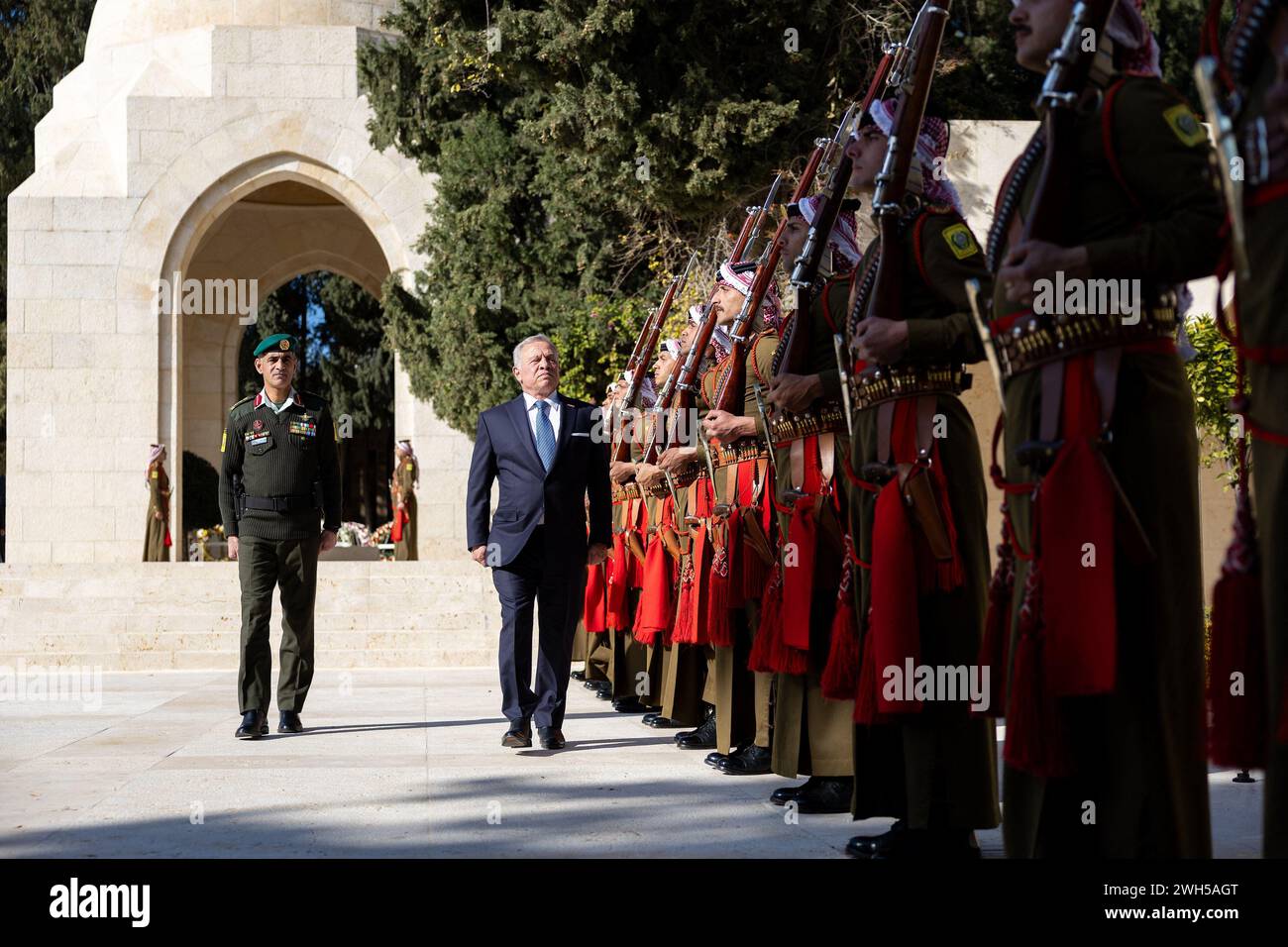 Amman, Jordan. 07th Feb, 2024. King Abdullah II of Jordan attends ...