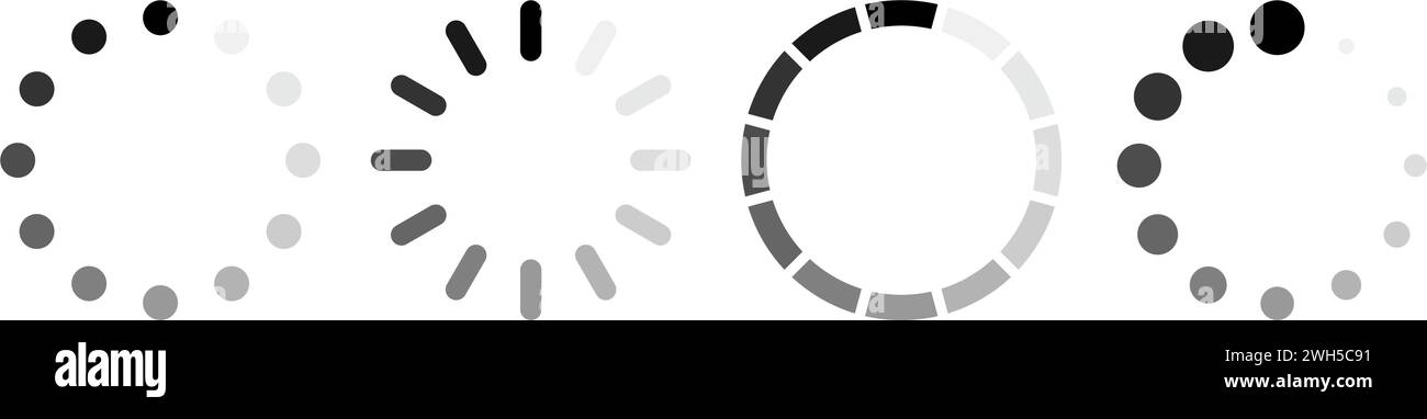 loading time icon in black Stock Vector Image & Art - Alamy