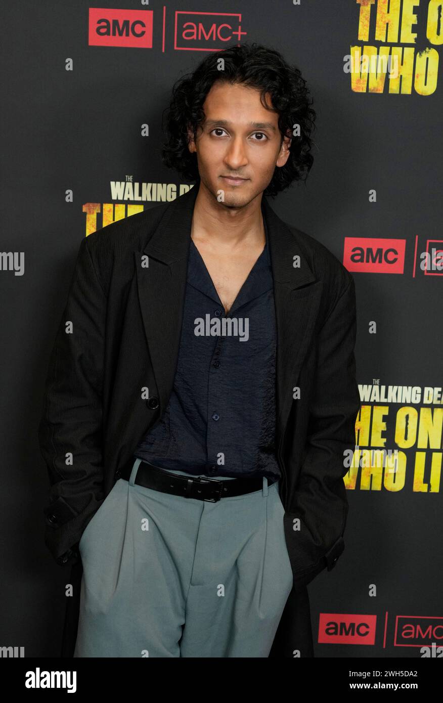 Assad Zaman poses at the premiere of the AMC series &ldquo;The Walking Dead
