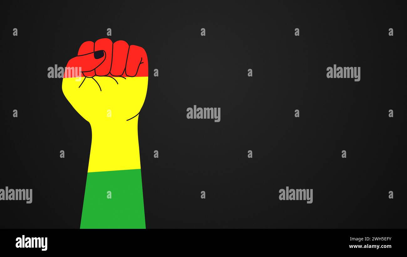 Black history month fist hi-res stock photography and images - Alamy