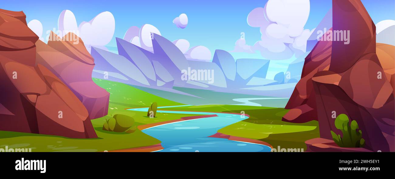 Riverside national park Stock Vector Images - Alamy