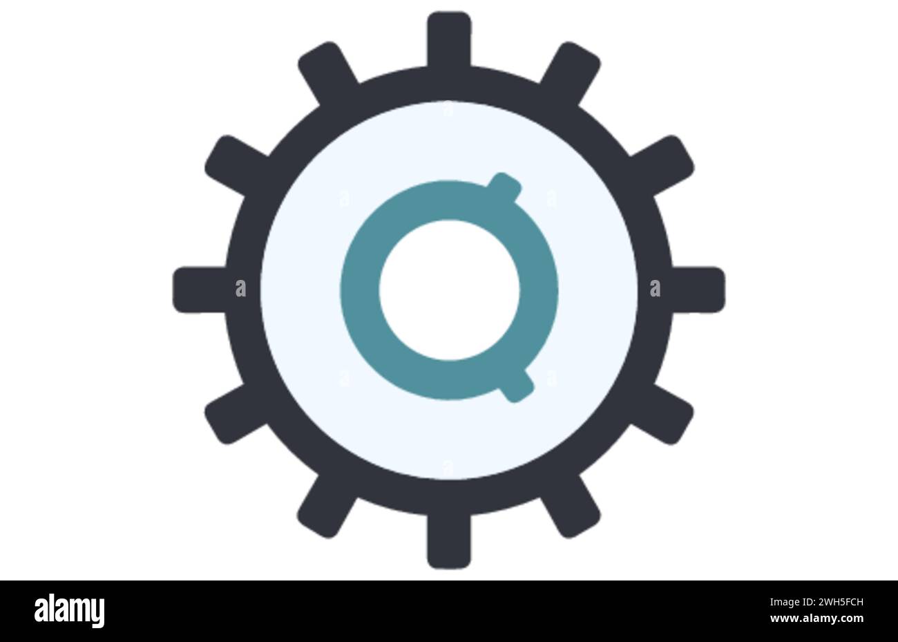 Gear wheel icon set. Gear Wheel vector illustration Stock Vector Image